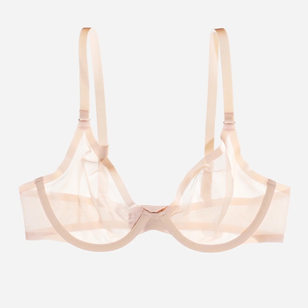 CUUP Plunge Bra 34C Blush